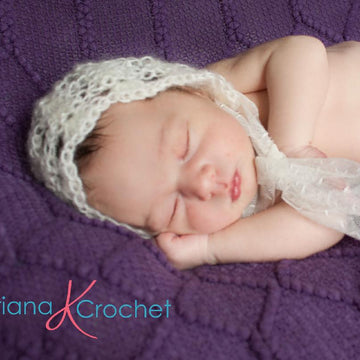 Newborn Mohair Bonnet