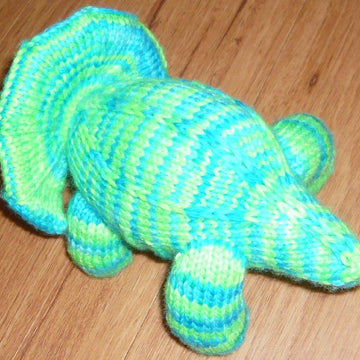 Knitted Triceratops