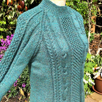 Cabled Raglan Sweater