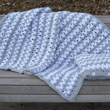 Glitter Path Blanket and Pillow Cover