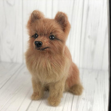 Pomeranian dog crochet