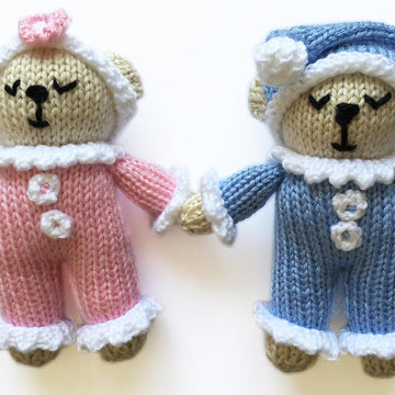 Sleepy time teddy bear family 19026