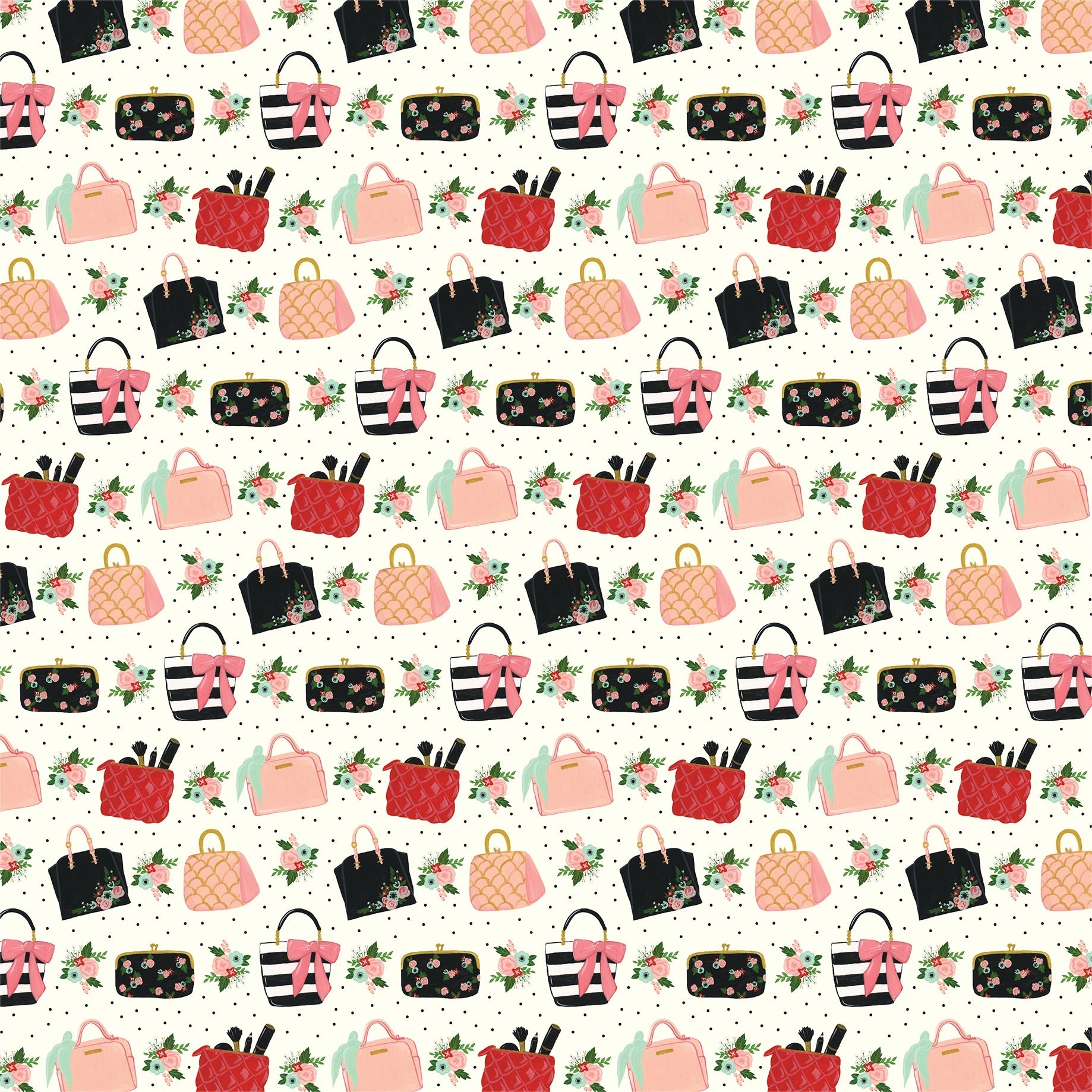 Echo Park Paper Salon Double-Sided Cardstock 12"X12" 25/Pkg - Purses