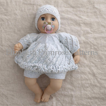 Lacy Diamonds Doll Angel Top Set Knitting Pattern P58 – Elizabeth Primrose Patterns