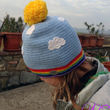 Cappello Arcobaleno Modello per Uncinetto