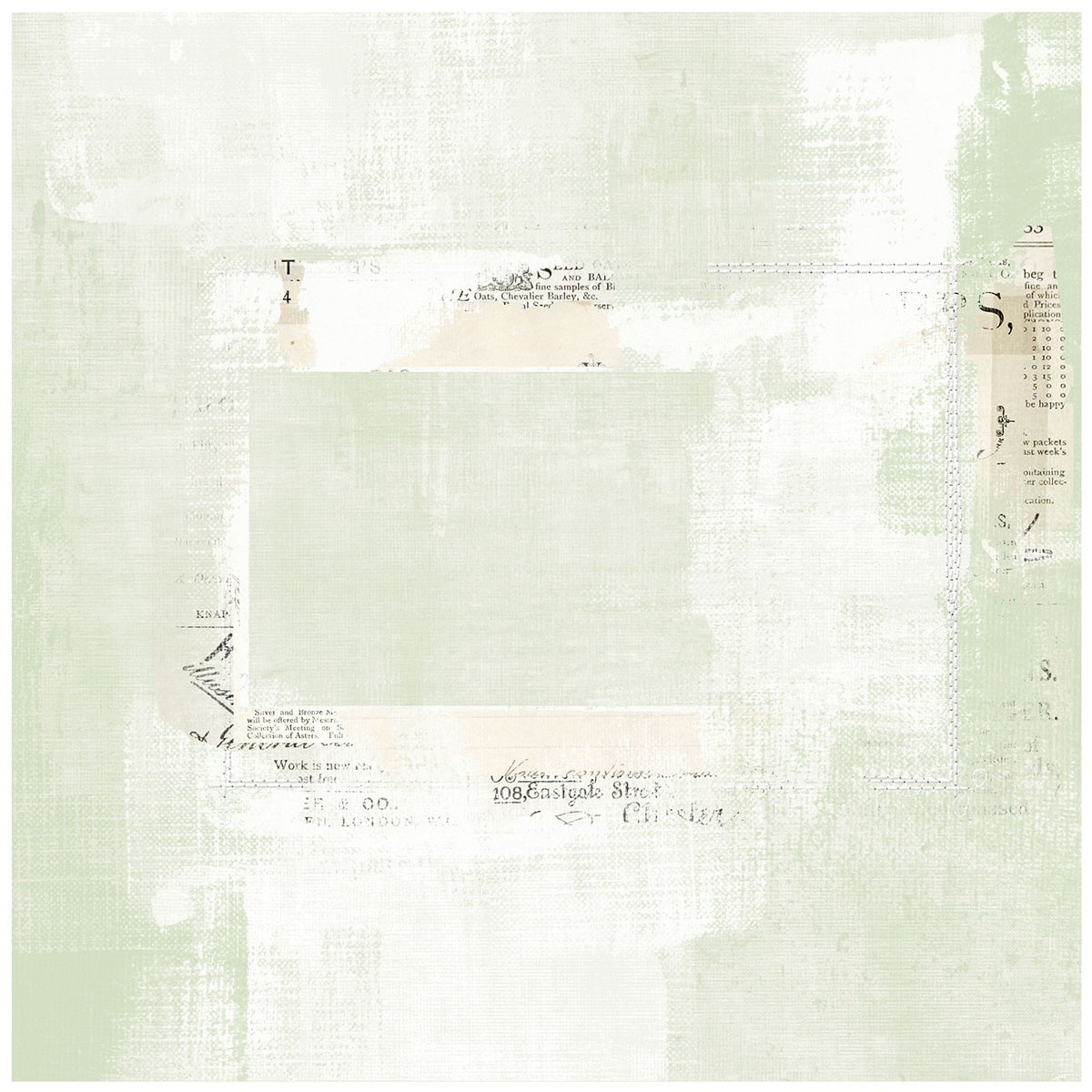 49 and Market Vintage Artistry Sage Double-Sided Cardstock 12"X12" 20/Pkg - Papillion