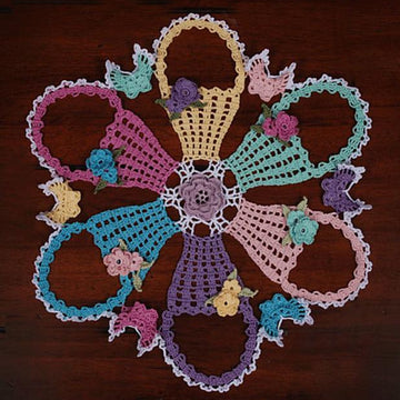 0775 Easter Basket Doily