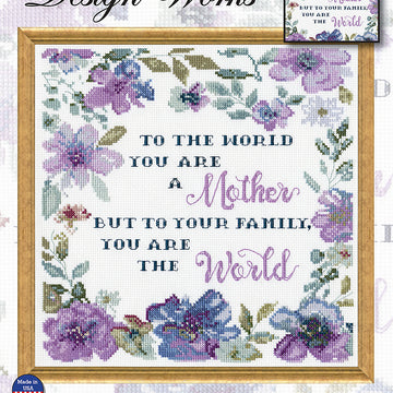Design Works You are the World Cross Stitch Kit - 10 x 10