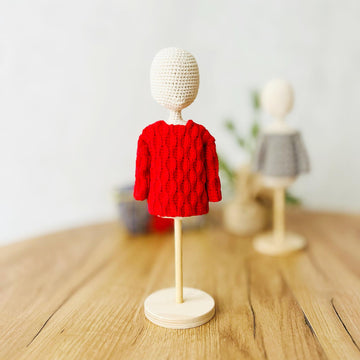 Crochet doll clothes, amigurumi doll clothes, doll outfit, doll sweater, crochet sweater pattern, Basic sweaters, Winter sweaters