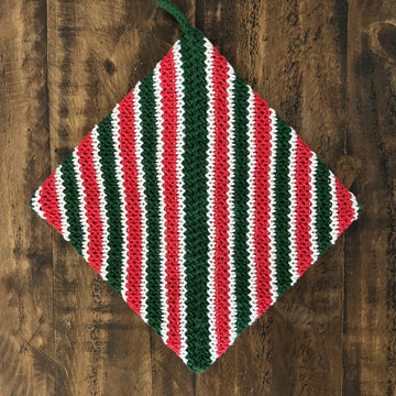 Magic Square Hot Pad -- a loom knit pattern