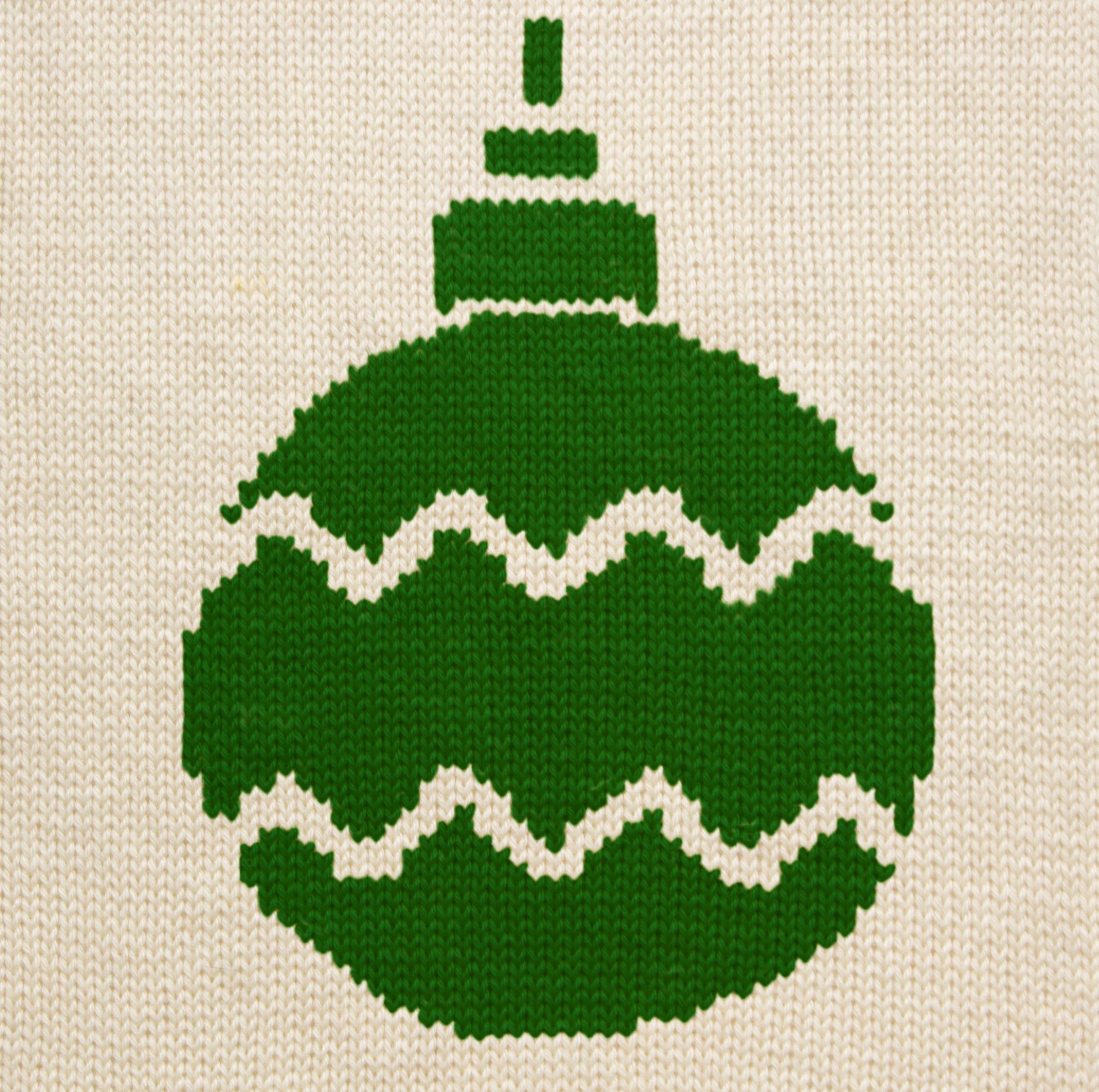Christmas Tree Ball Motif Intarsia Chart