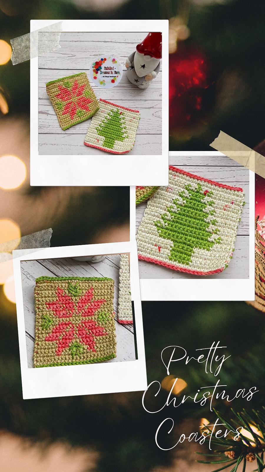 Pretty Christmas Coasters