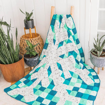 Granny Square Snowflake Blanket