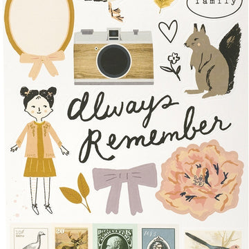 American Crafts Maggie Holmes Heritage Cardstock Stickers 64/Pkg - 604258
