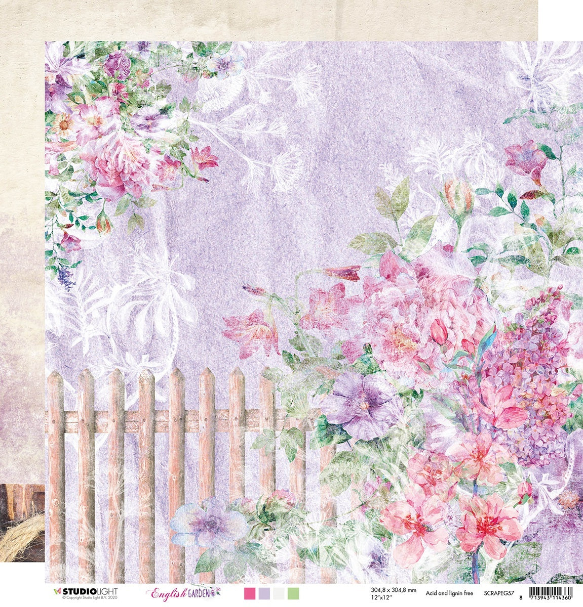 Studio Light English Garden Double-Sided Cardstock 12"X12" 10/Pkg - NR. 57