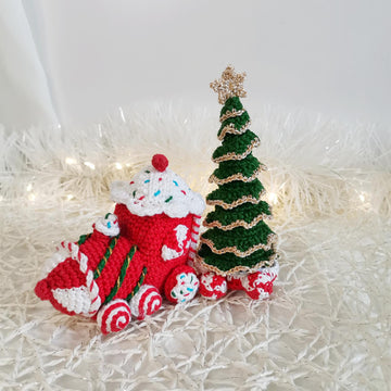 Golden Edged Mini Christmas Tree