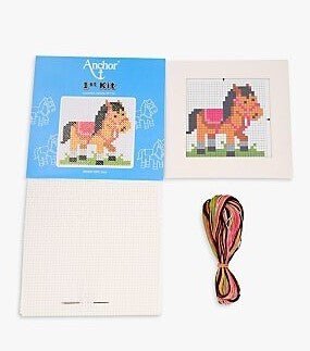 Anchor 1st Kit - Pony Cross Stitch Kit - 15cm x 15cm