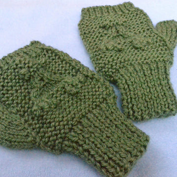 Fingerless Frog Mittens