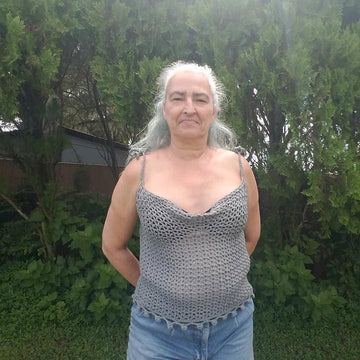 Strap cowl neck top