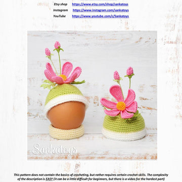 Easter egg cover Flower