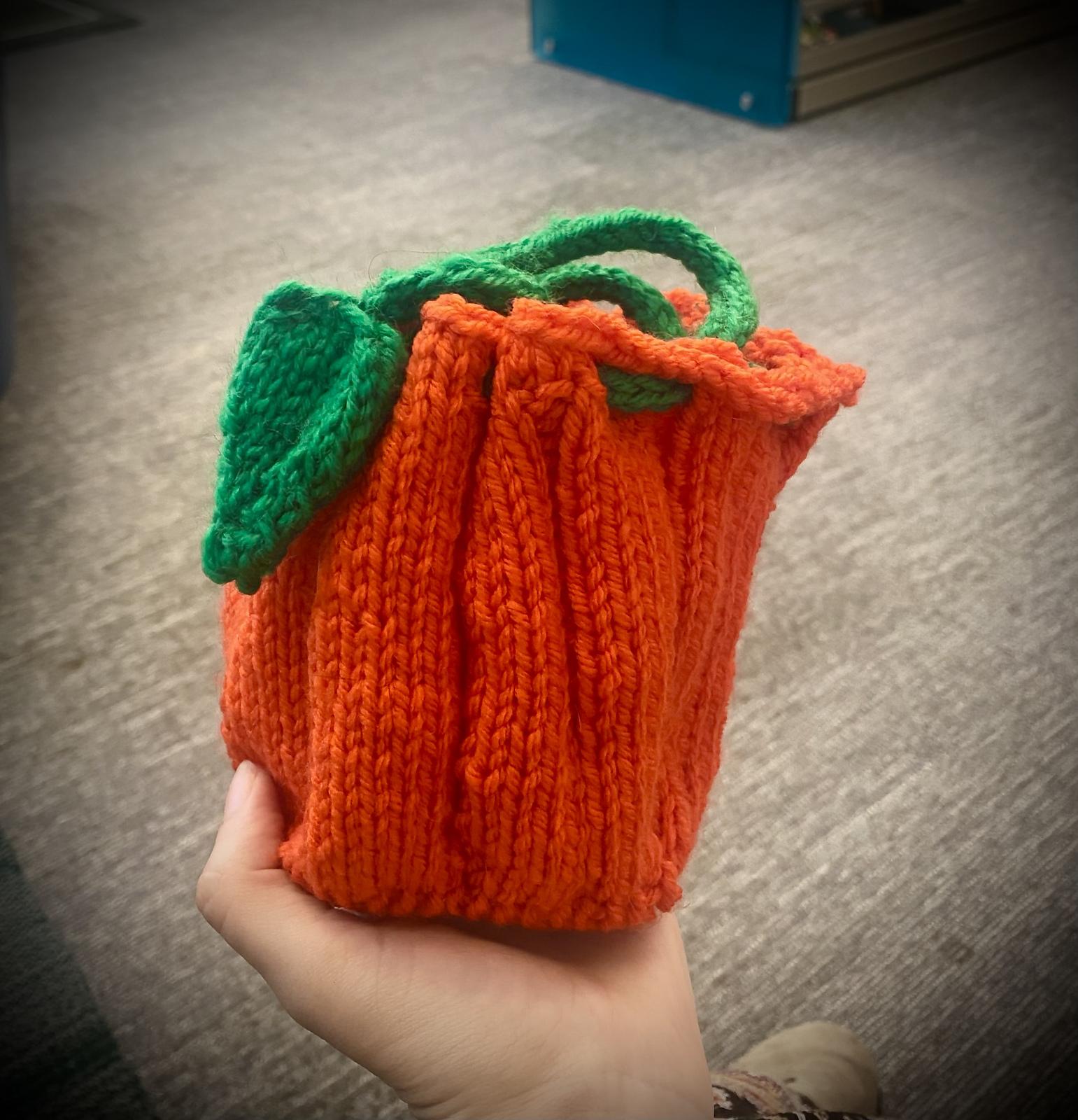 Flat Bottom Pumpkin bag