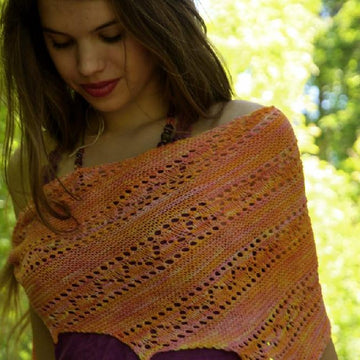 Orange Sorbet Shawl