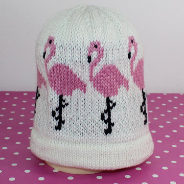 Flamingo Ski Beanie Hat CIRCULAR