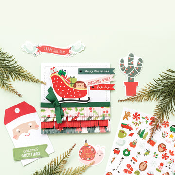American Crafts Merry Little Christmas Ephemera Cardstock Die-Cuts 40/Pkg - Icons W/Gold Foil Accents