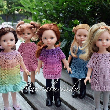 Knitting doll dress