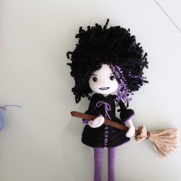 Dark Witch Halloween Doll