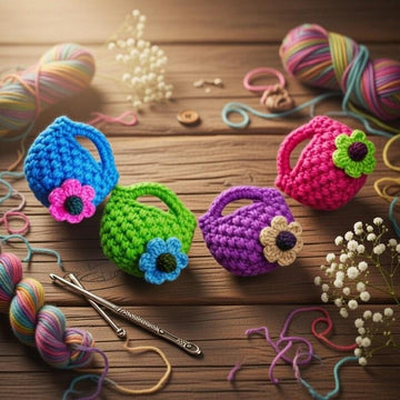 Crochet Mini Bag Keychain Pattern Pdf + Video Tutorials