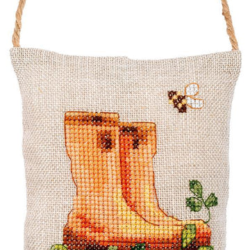 Vervaco Deco Cushion Garden Set Of 3 Cross Stitch Kit - 11cm X 13cm/4.4in X 5.2in