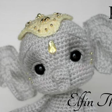 Elil the Chibi Elephant Amigurumi