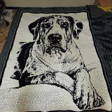GREAT DANE in overlay mosaic crochet pattern