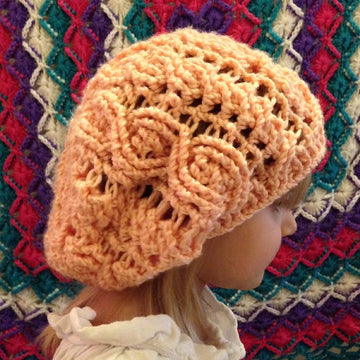 Cabled Slouchy Hat