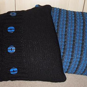 Bobble Stripe Aran Cushion Cover