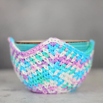Moss-Stitch Soup Bowl Cozy