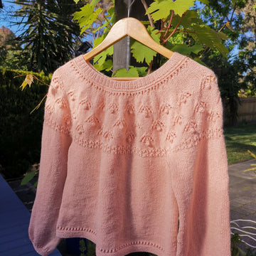 Lily Garden Top Down Sweater