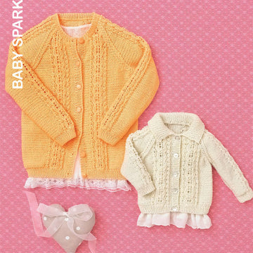 Cardigans in Hayfield Baby Sparkle DK - 4538 - Downloadable PDF