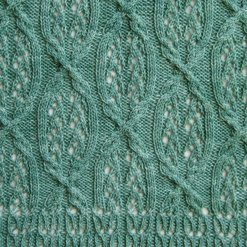 Buzen Cable Lace Shawl
