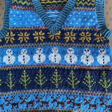 Christmas Sleeveless Jumper