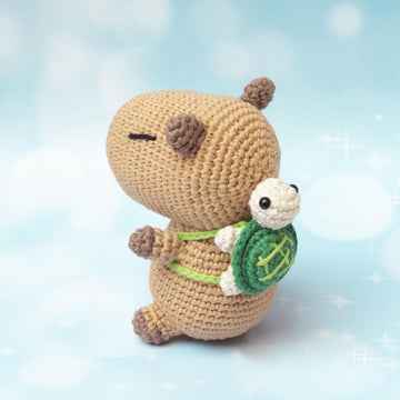 Capybara with accessories