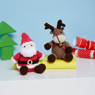Santa & Reindeer Mini Dolls