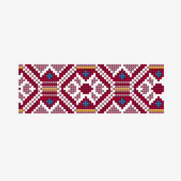 Antique Romanian Banner in DMC - PAT0699 - Downloadable PDF