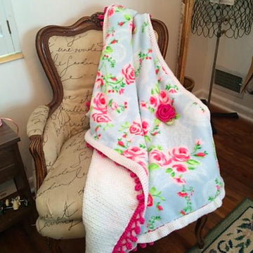 Cabbage Rose Blanket