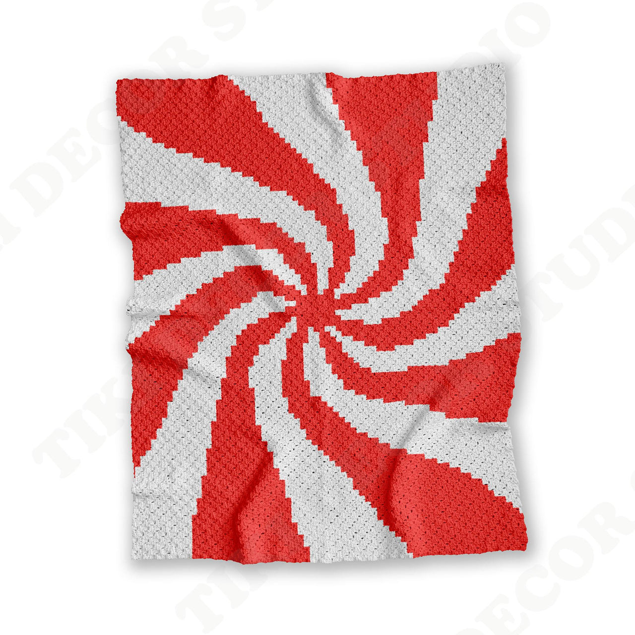 Peppermint Candy Baby Blanket CROCHET PATTERN