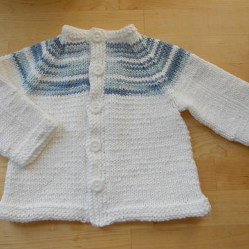 Two-Tone Baby Cardigan