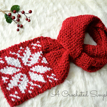 Snowflake Keyhole Scarf