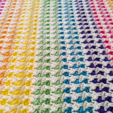 Reversible Stripes Baby Blanket