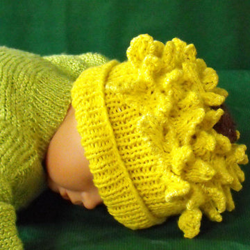 Baby Sunflower Beanie Hat